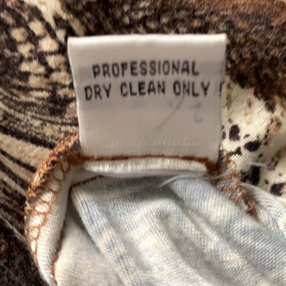 Chetta B jersey dress wood pattern sz 10 - Picture 9 of 14